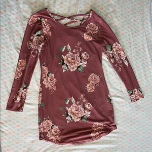No boundaries Floral Long Sleeve Dress